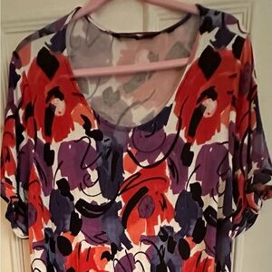 Floral print max dress